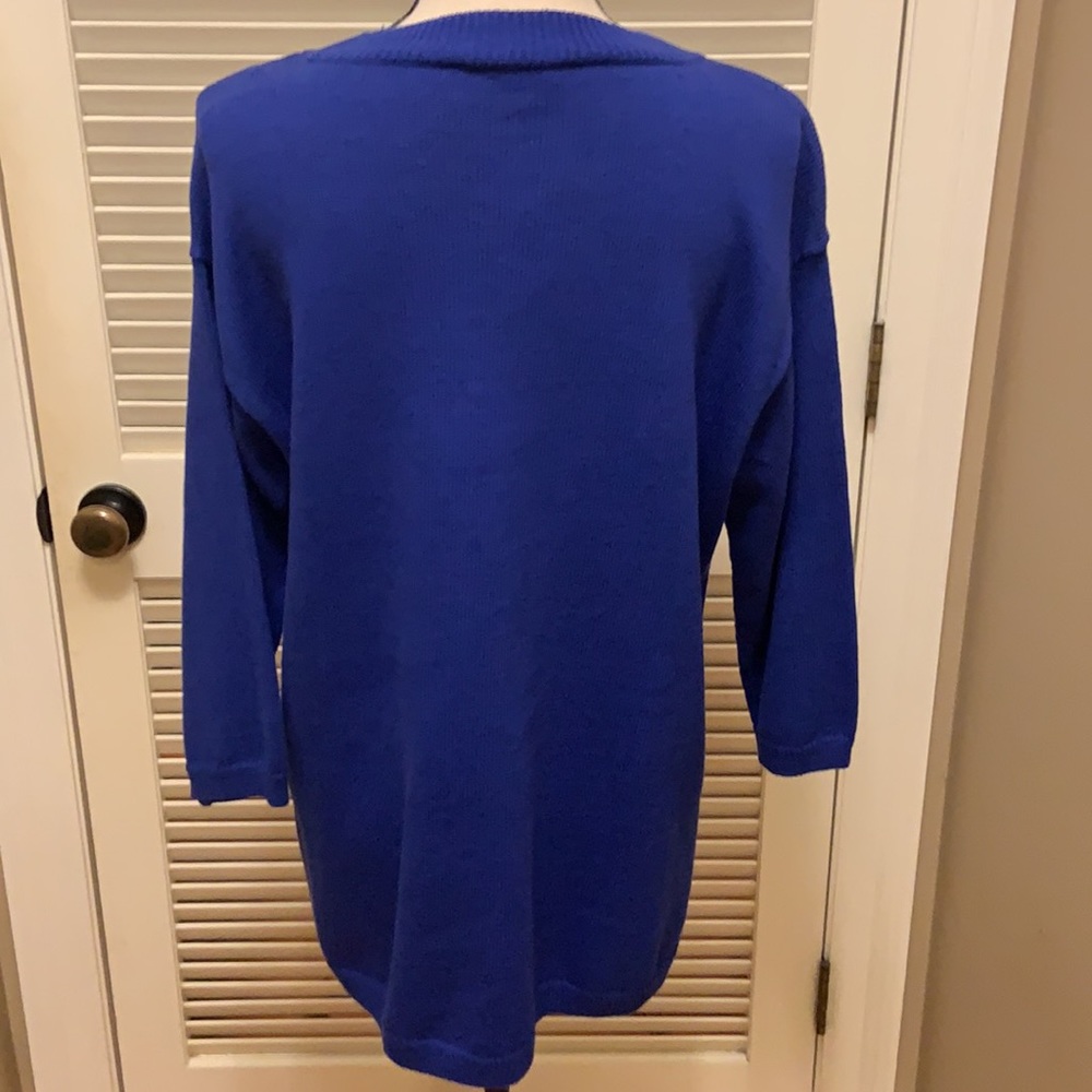 Eileen Fisher Mock Neck Tunic in Royal - Picture 7 of 14